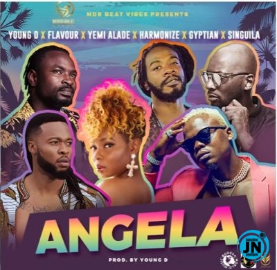 Young D - Angela Ft. Harmonize, Flavour, Yemi Alade, Gyptian & Singuila   Mp3 Download lyrics